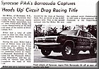 Image: Ed Miller Racing Enterprises Barracuda - November, 1969